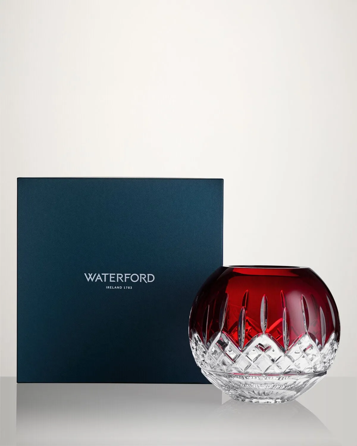 Waterford Lismore Red rosenskål rød krystal