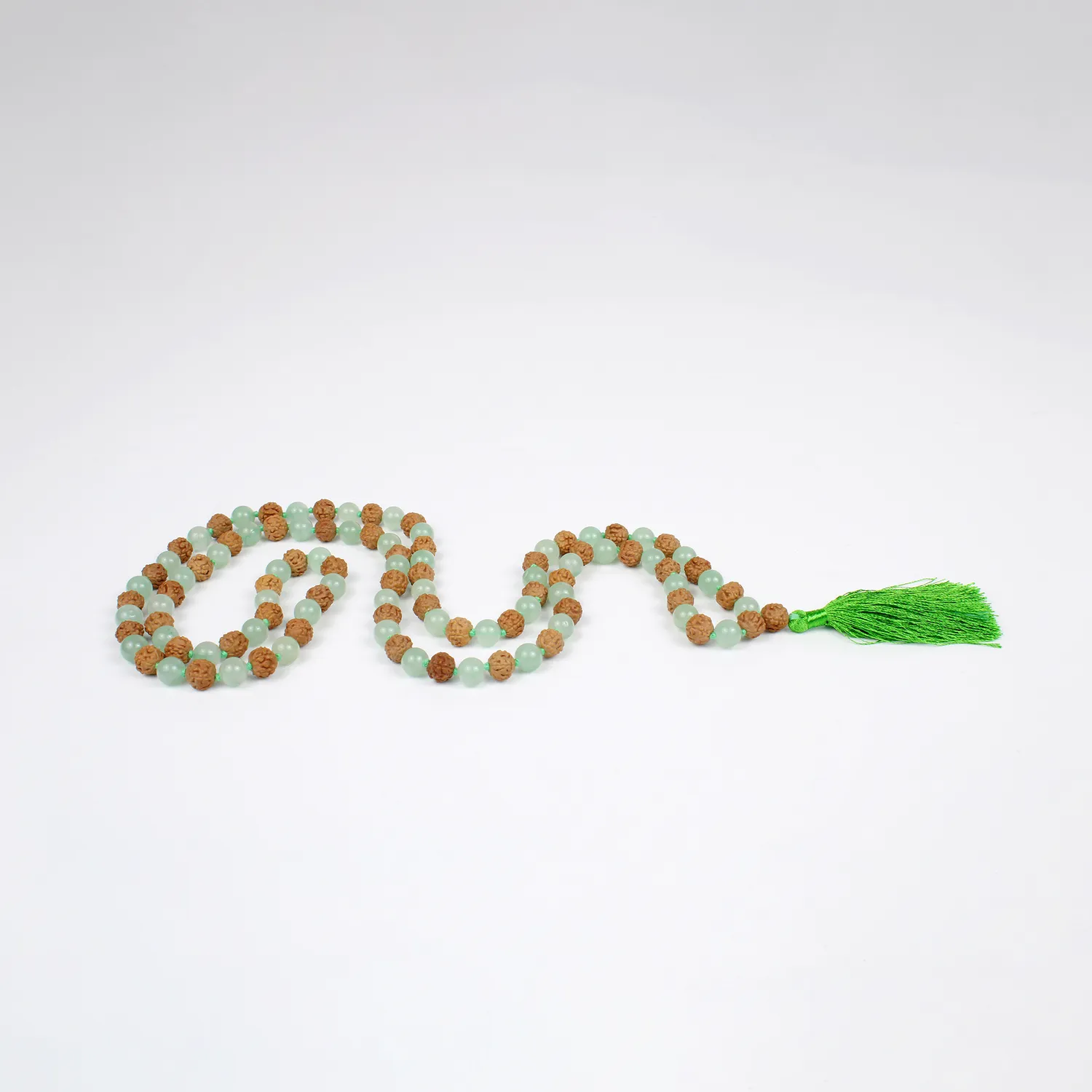 El'Cobre Rudraksha Green Aventurine malakæde 8 mm