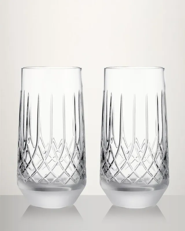 Waterford Lismore Arcus Highball glas 2 stk slebet krystal