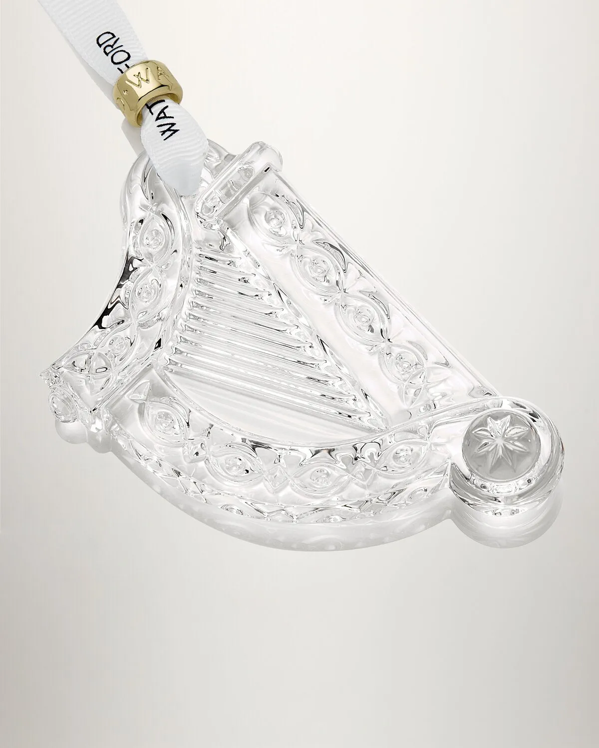 Waterford Christmas Harp Ornament harpe krystal