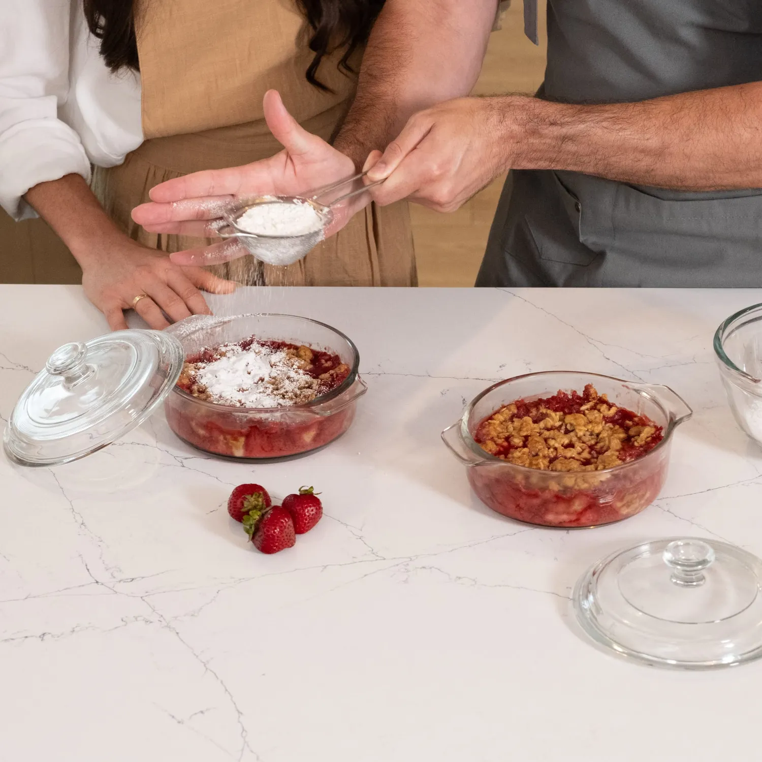 Libbey Baker's Basics ildfast fad 2 stk 950 ml med glaslåg