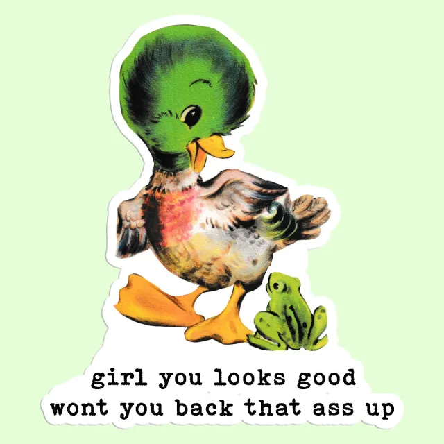 Mugsby Girl You Looks Good sticker vinyl