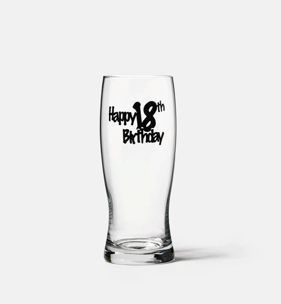 Krosno Happy 18th Birthday ølglas 500 ml