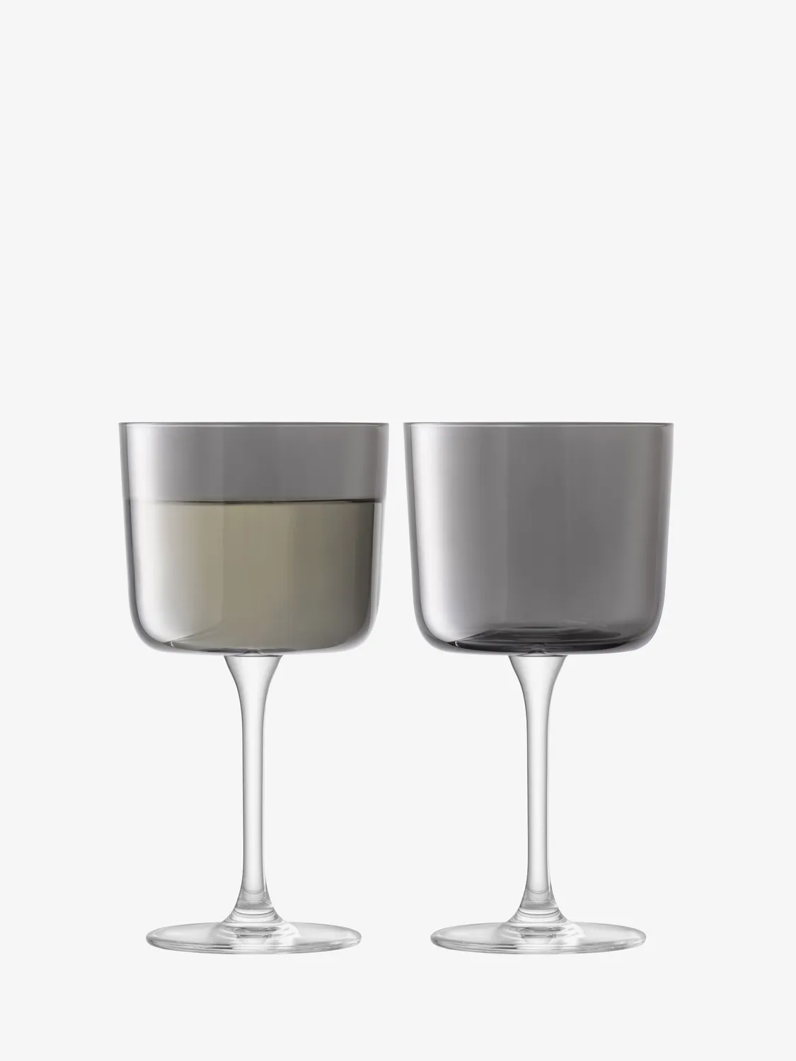LSA Lunar vinglas 2 stk grå lustre glas