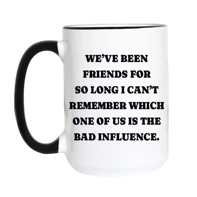 Mugsby Bad Influence kop hvid keramik 325 ml sjov