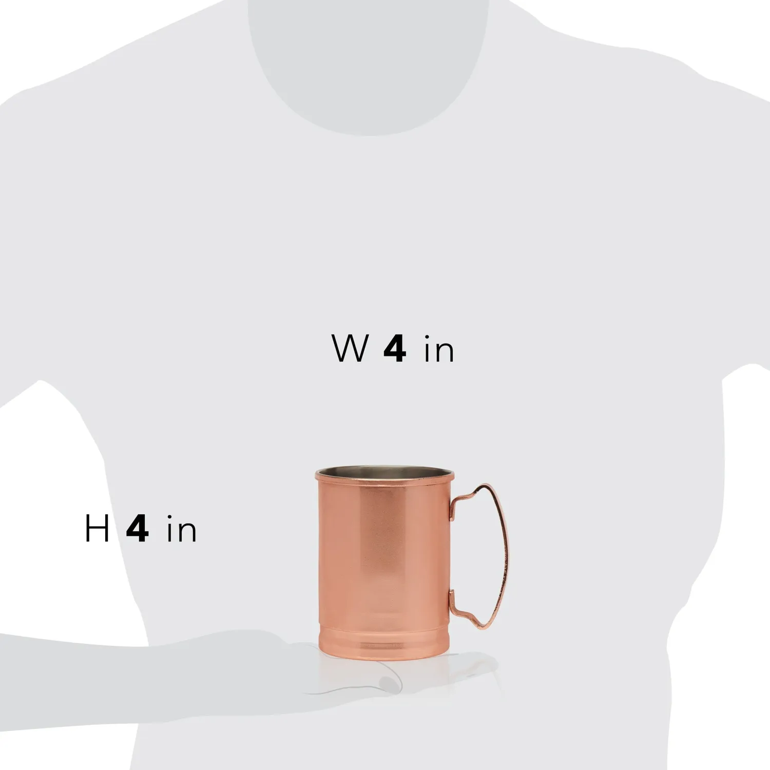 Libbey Moscow Mule kobberkrus 4 stk 414 ml med hank