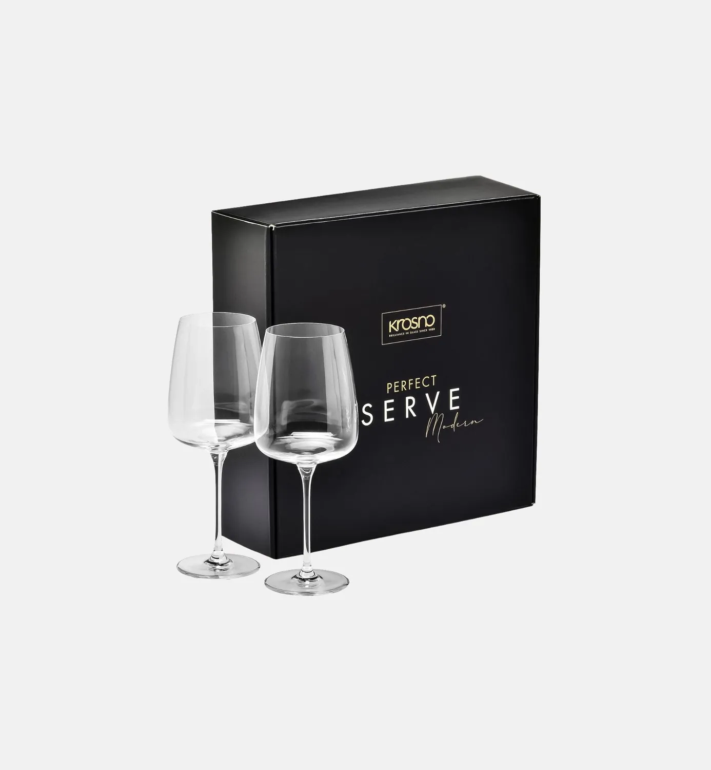 Krosno Modern vinglas gavesæt 2 glas klar