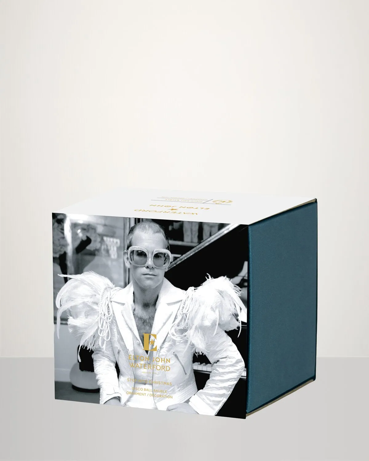 Waterford Elton John E julekugle krystal guld