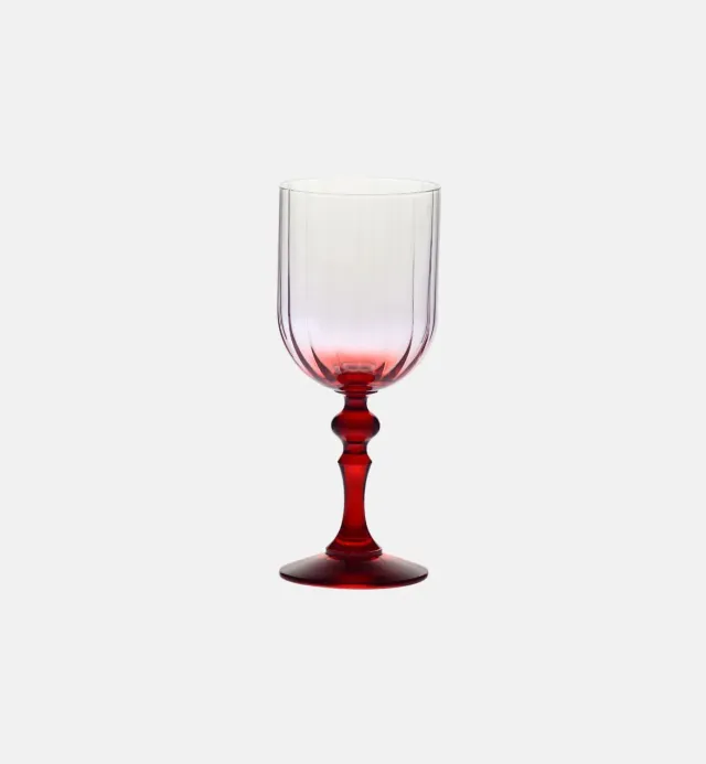 Krosno Ombré vinglas rød stilk 300 ml