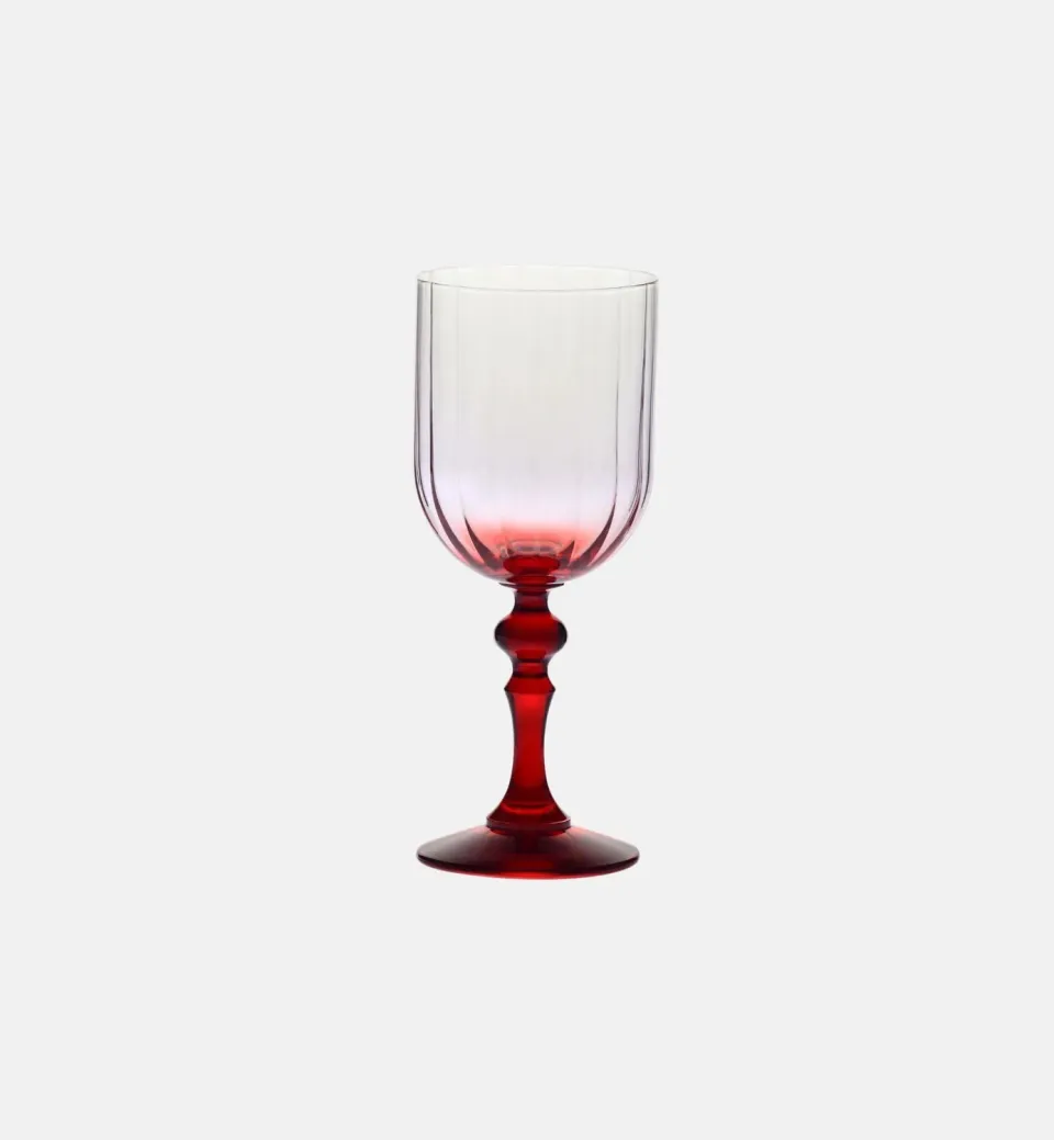 Krosno Ombré vinglas rød stilk 300 ml
