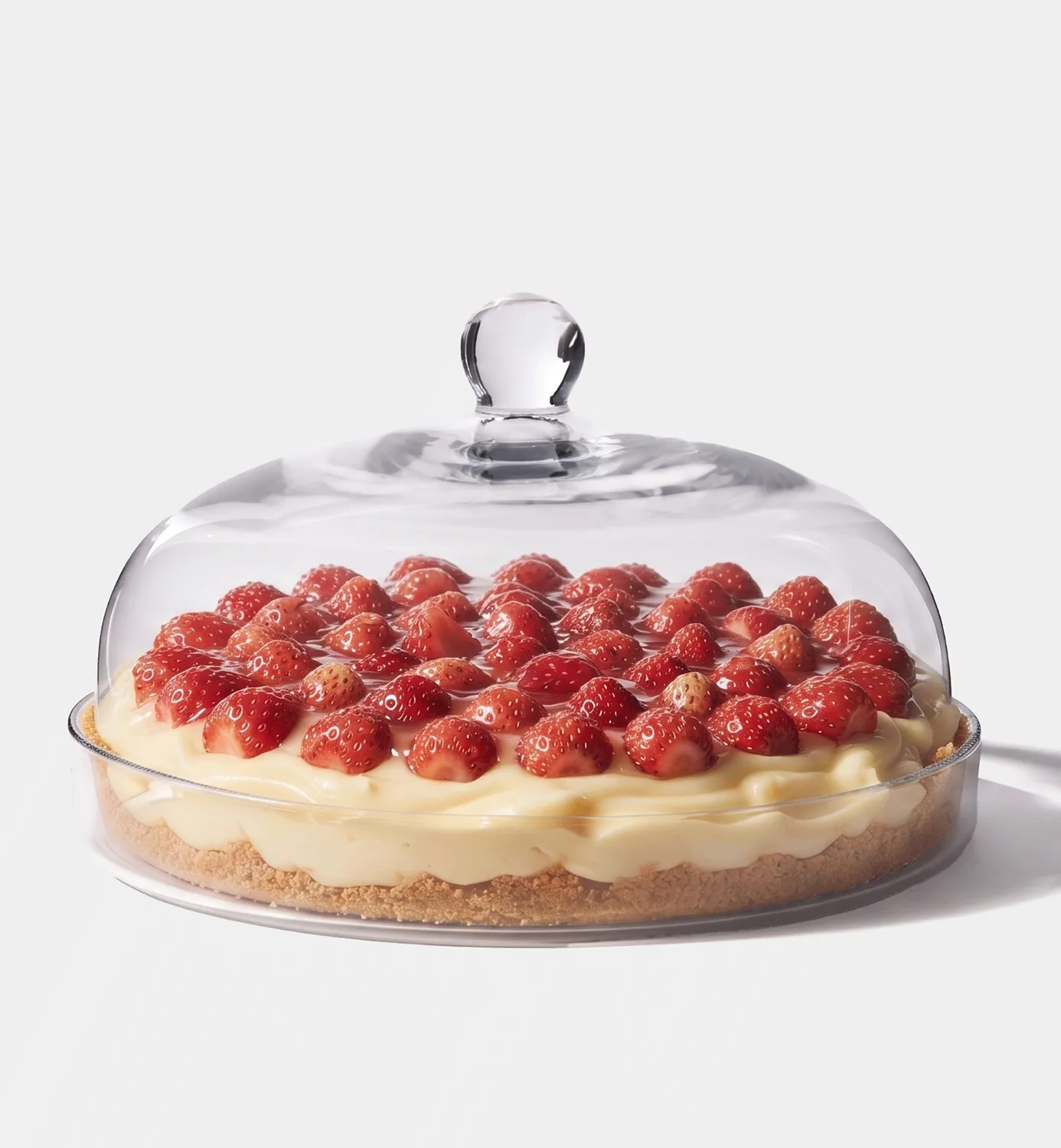 Krosno Elite kagefad med kuppel 28 cm glas