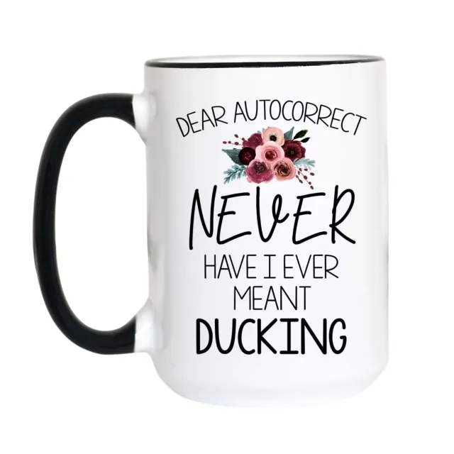 Mugsby Dear Autocorrect krus hvid 325 ml sjov tekst