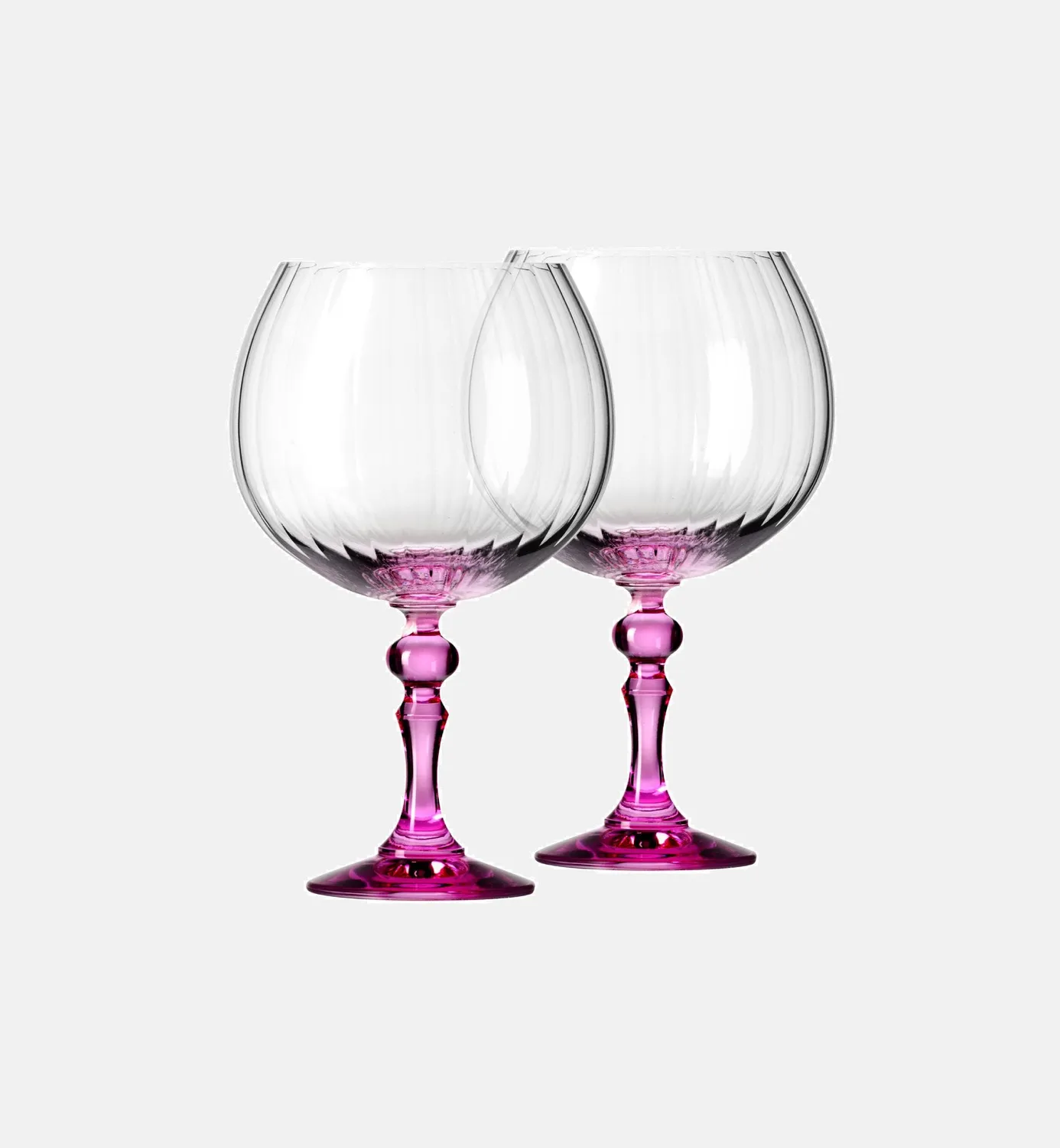 Krosno Ombré ginglas pink stilk 660 ml