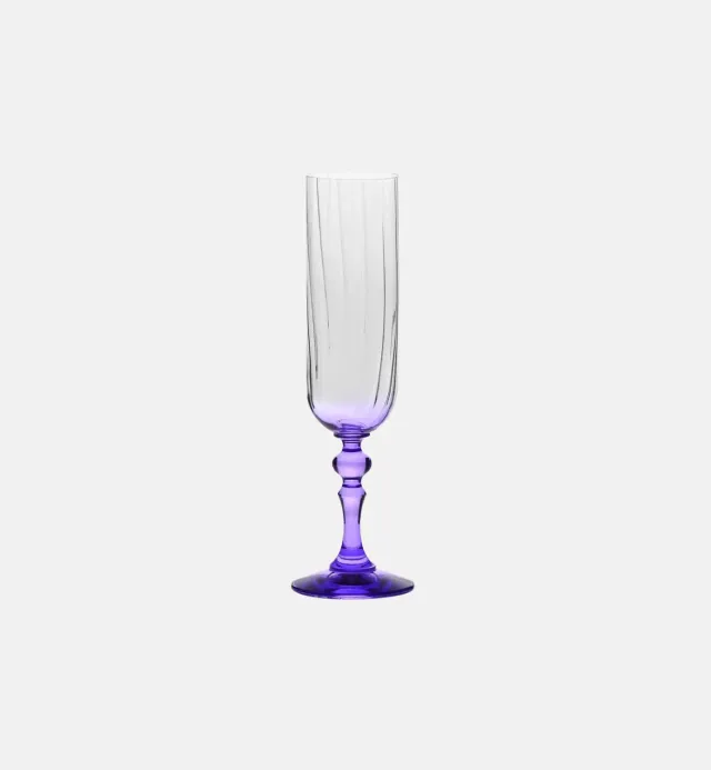 Krosno Ombré champagneglas 200 ml lilla riflet