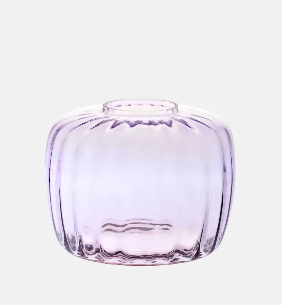 Krosno Ballerina vase 19 cm rosakvarts krystal