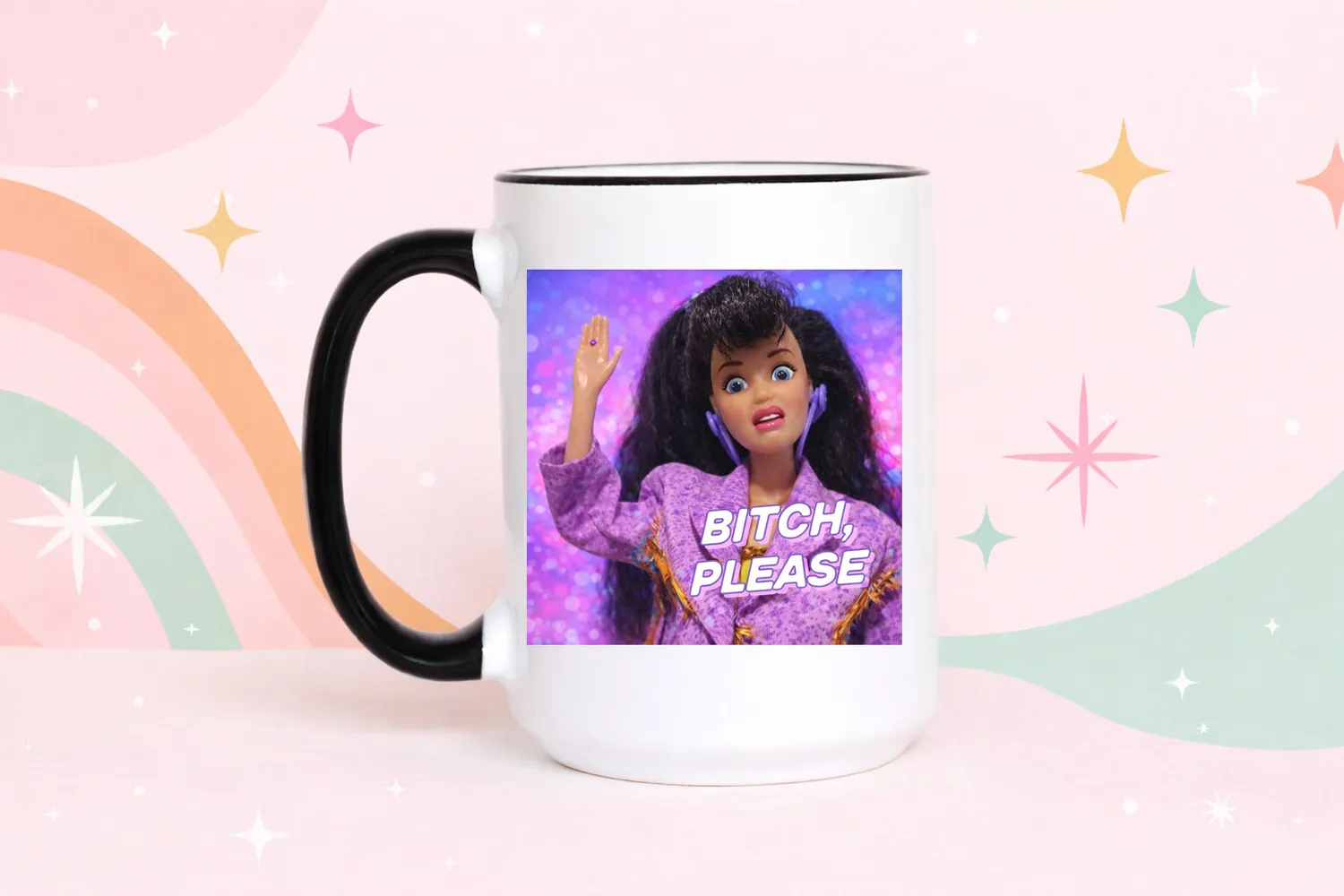 Mugsby Bitch Please krus 325 ml hvid sjov