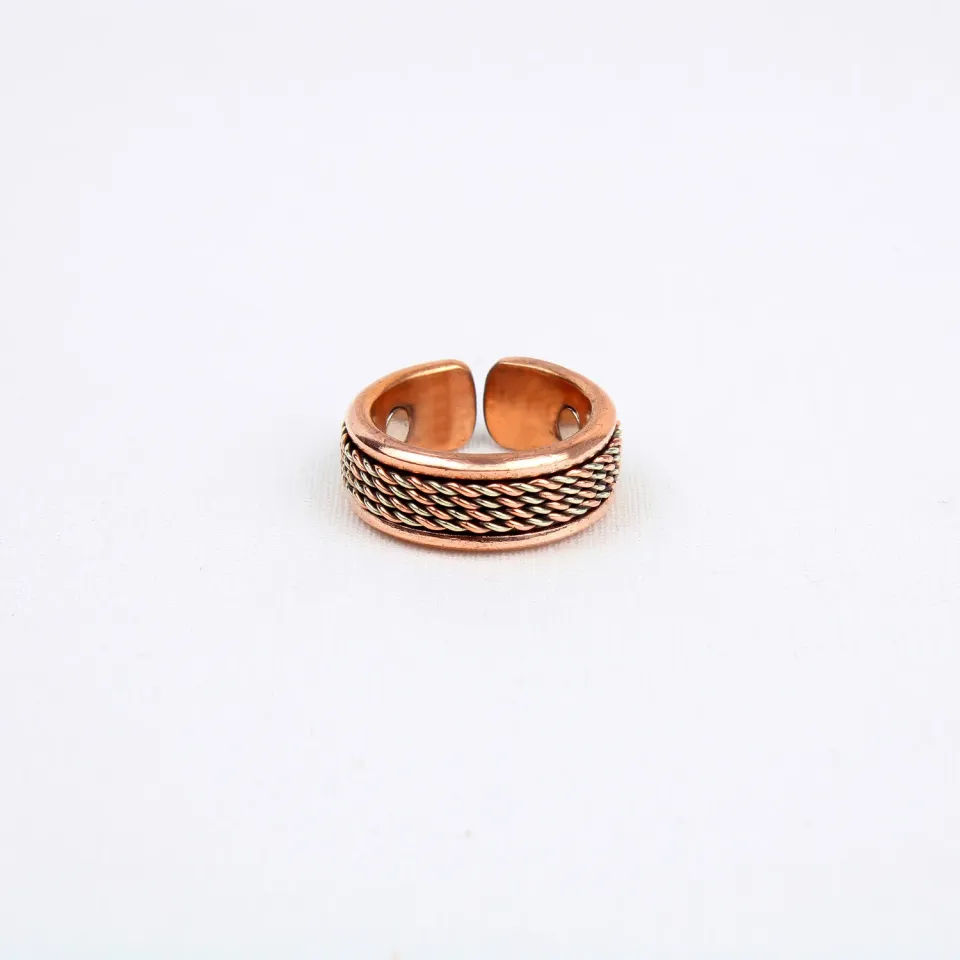 El'Cobre Design 12 kobberring med magnet justerbar