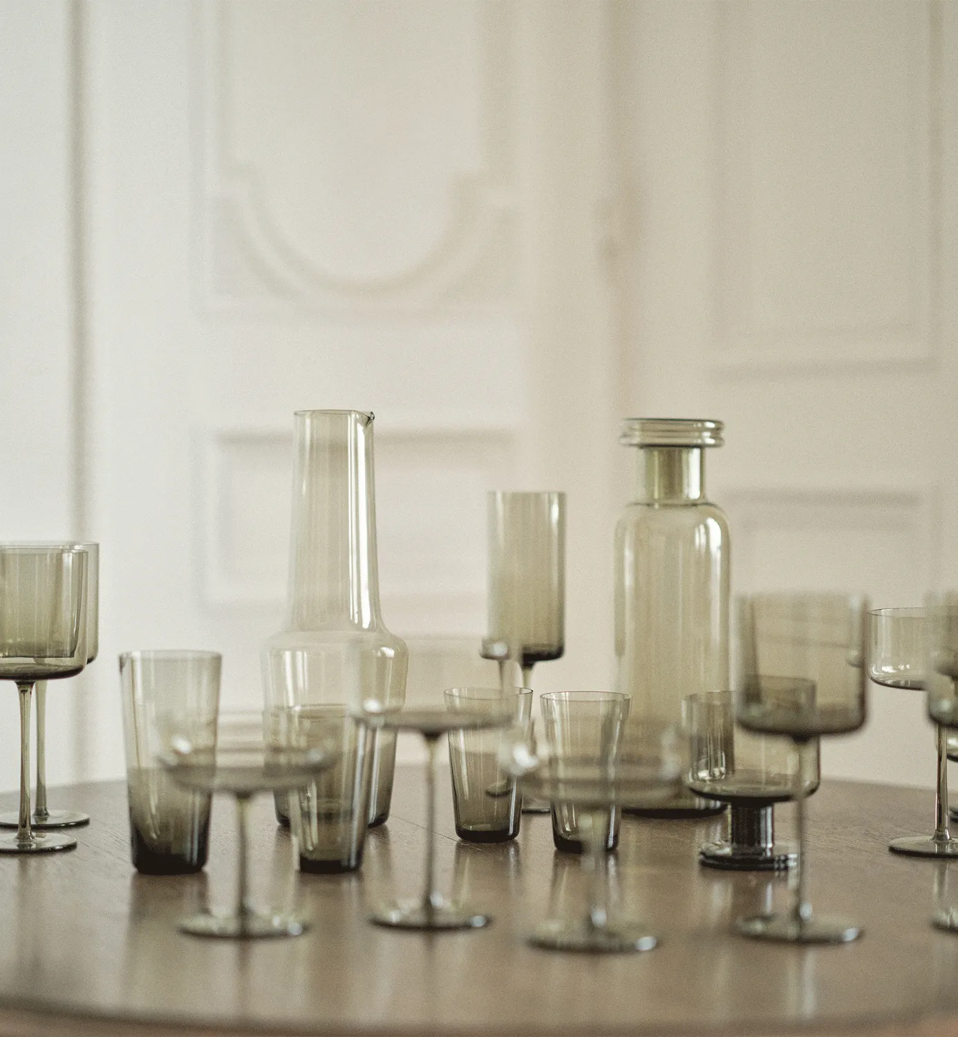 Krosno Classic 1968 hvidvinsglas 250 ml smoky 2 stk