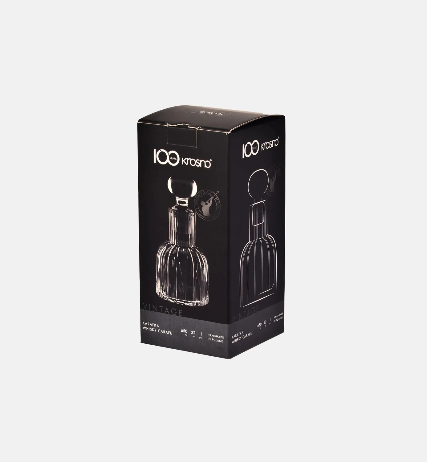 Krosno Marszalkowska karaffel 650 ml klar