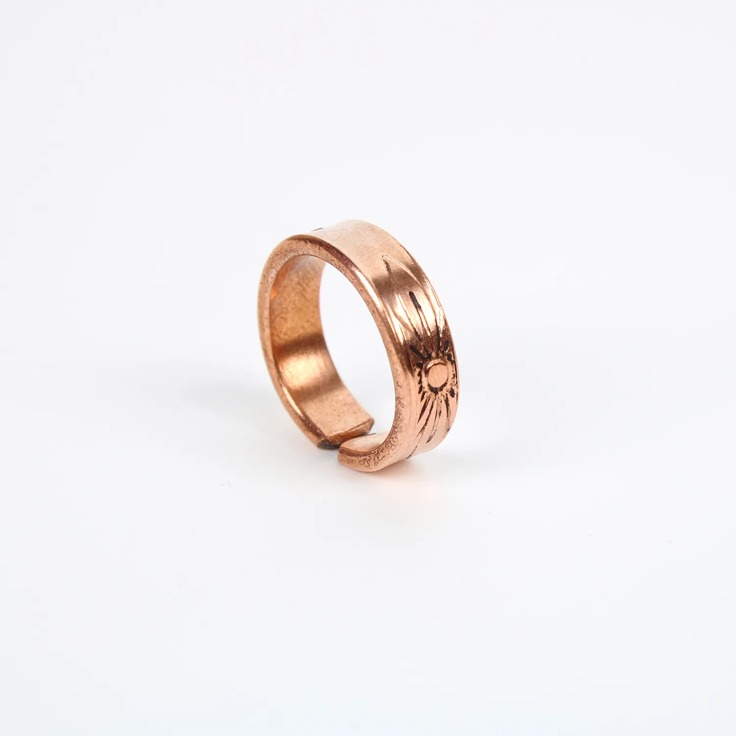 El'Cobre Copper Ring Design 4 kobberring justerbar