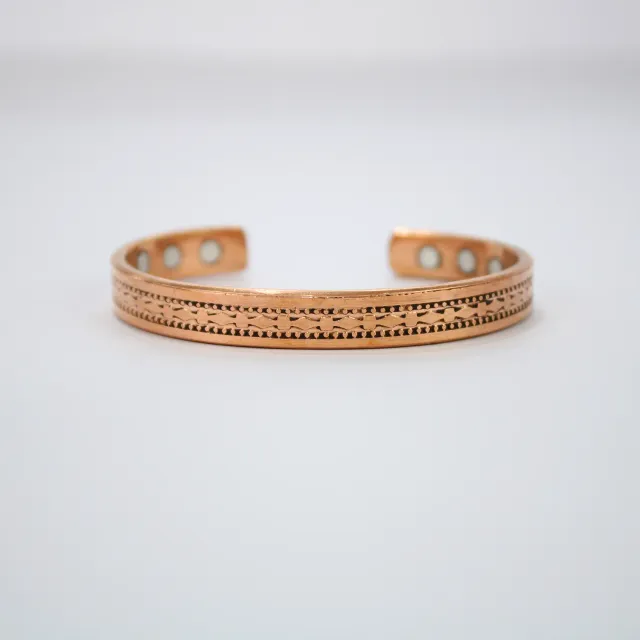 El'Cobre Design 5 kobberarmbånd med magnet og gaveæske