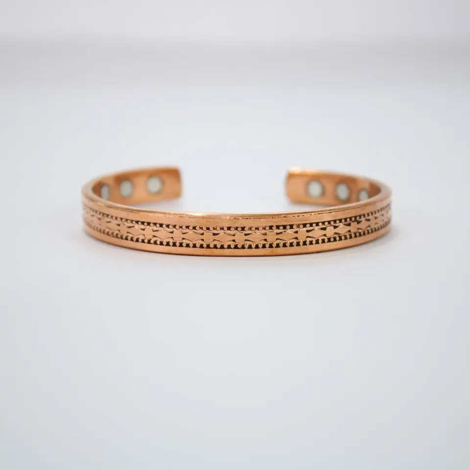 El'Cobre Design 5 kobberarmbånd med magnet og gaveæske