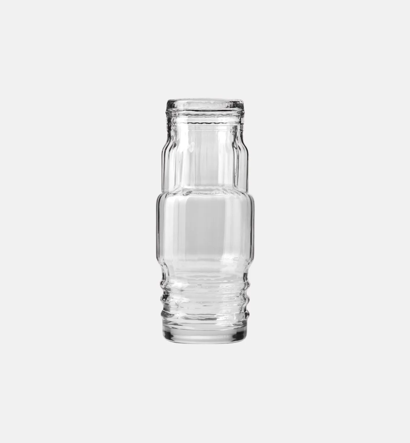Day&Night vandkaraffel sæt rillet 3 dele glas