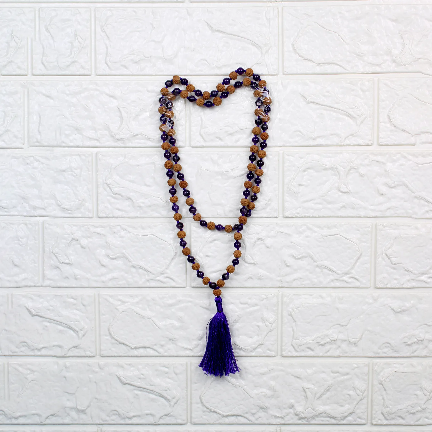 El'Cobre Rudraksha mala ametyst 108 perler