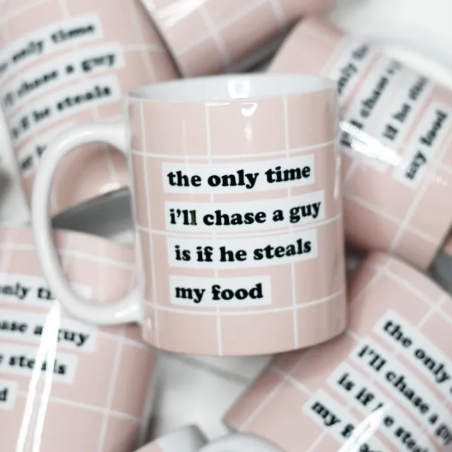 Mugsby Chase a Guy krus 325 ml sjov valentine
