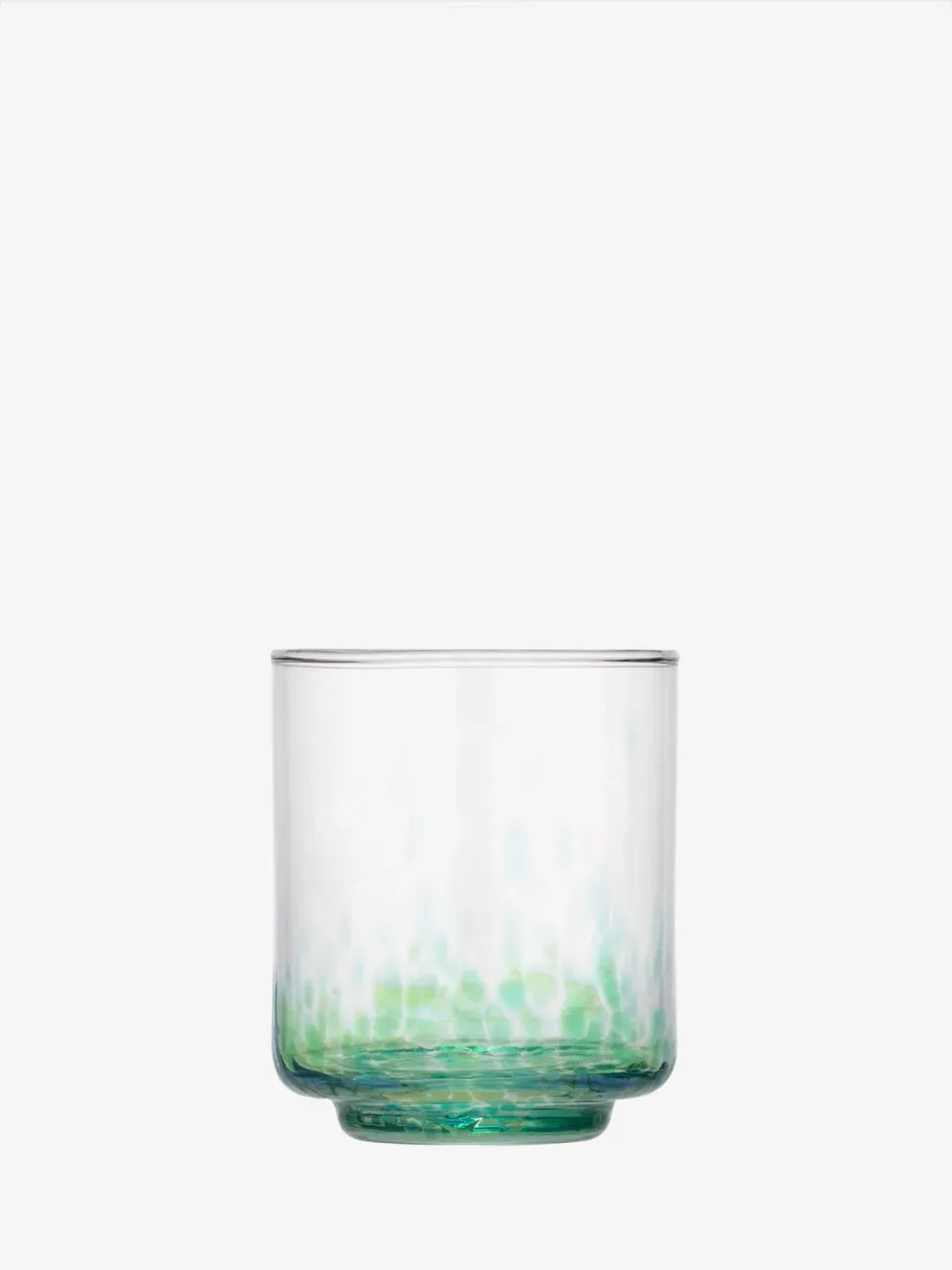 LSA Sea Glass tumbler 2 stk genbrugsglas spættet