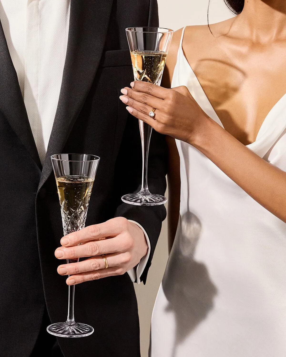 Waterford Wishes champagneglas 2 stk med boblemønster