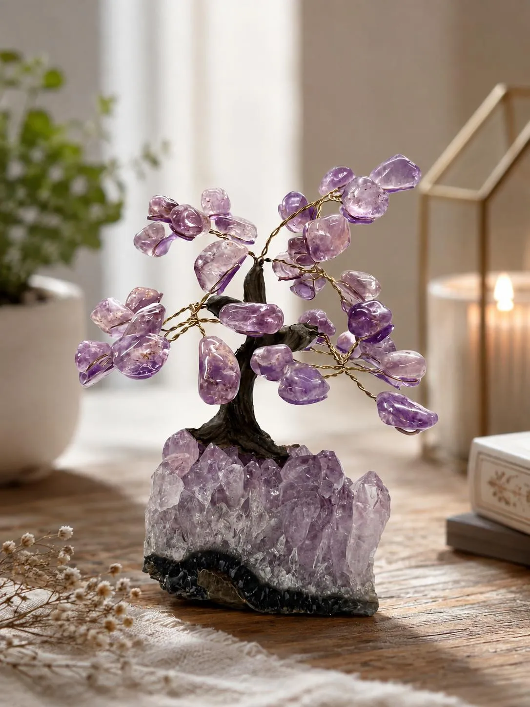 El'Cobre Amethyst Tree krystaltræ 10cm ametyst