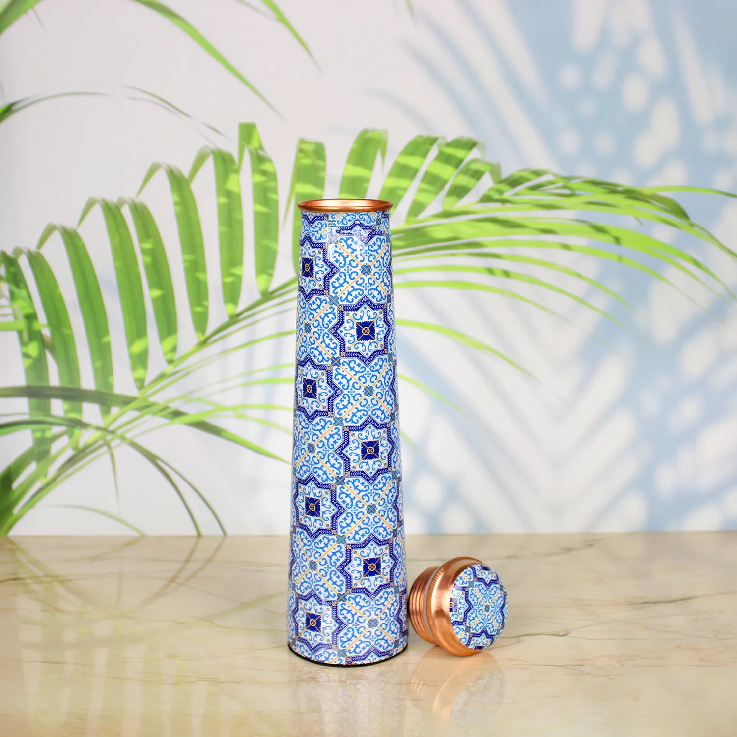 El'Cobre Tower kobberflaske 850 ml Azulejo print