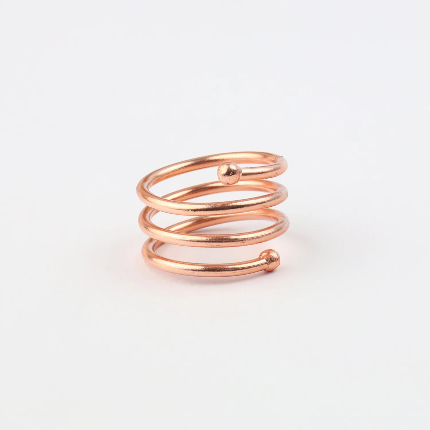 El'Cobre Design 24 kobberring spiral justerbar