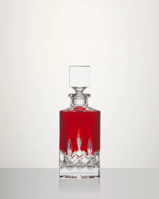 Waterford Lismore Red Square karaffel rød krystal