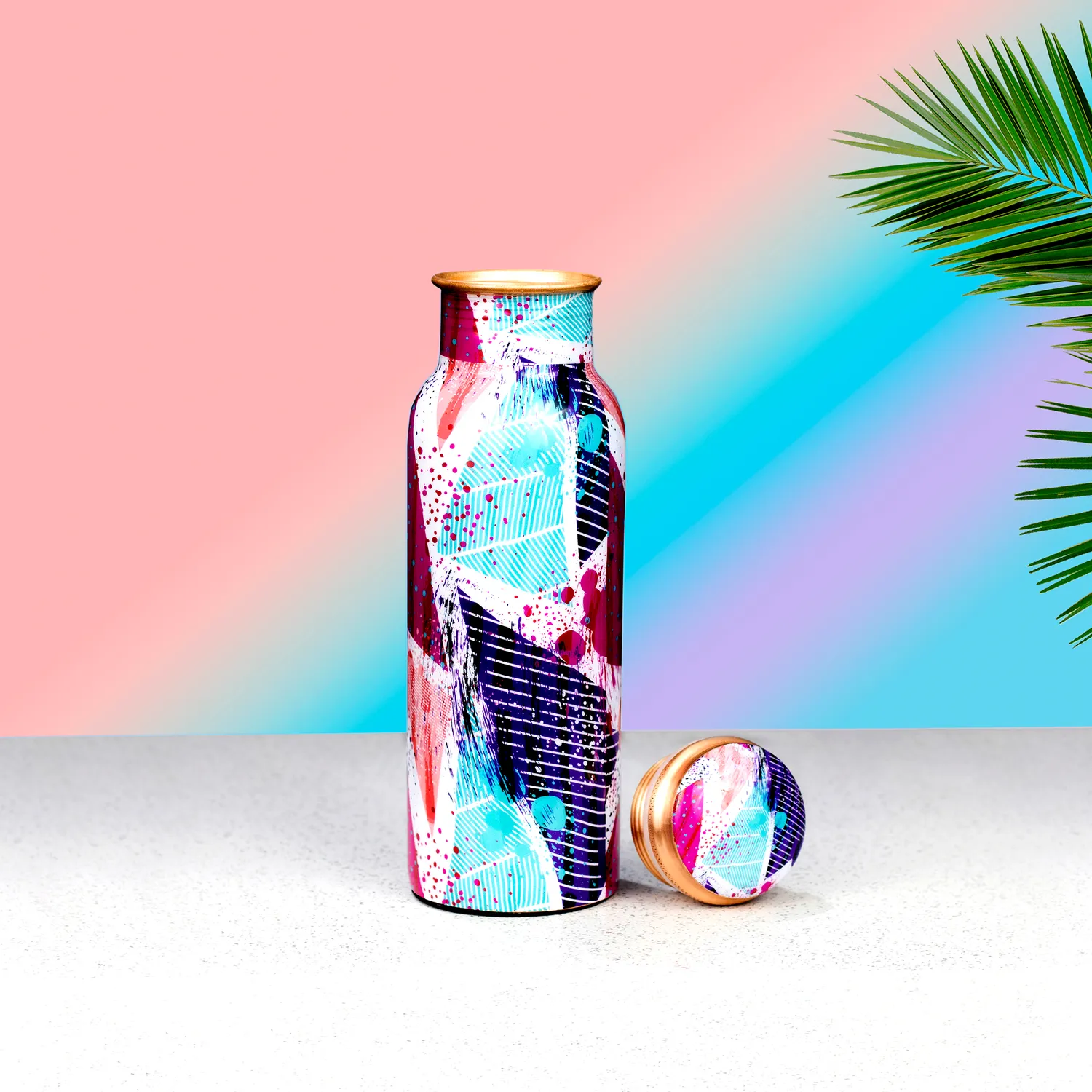 El'Cobre Limited Edition drikkeflaske 700 ml Graffiti kobber