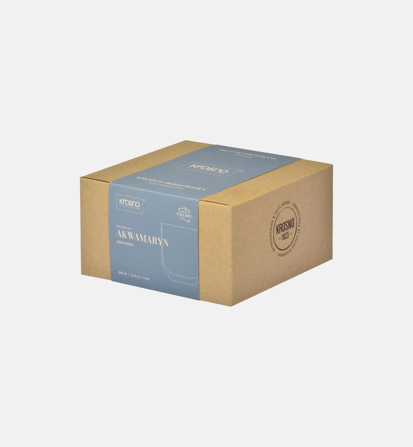 Krosno Sunset glas 360 ml aquamarine drinkglas