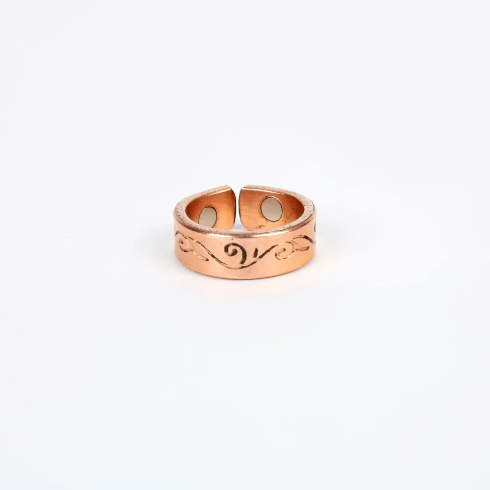 El'Cobre Design 3 kobberring med magnet justerbar