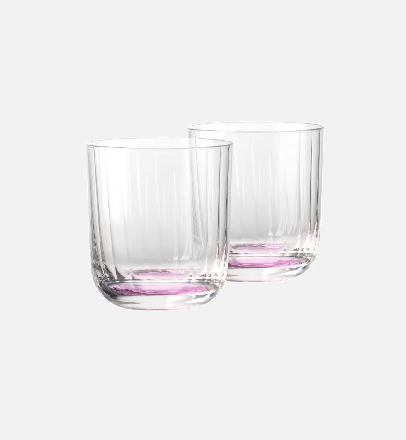 Krosno Bubble vandglas 300 ml pink rillet
