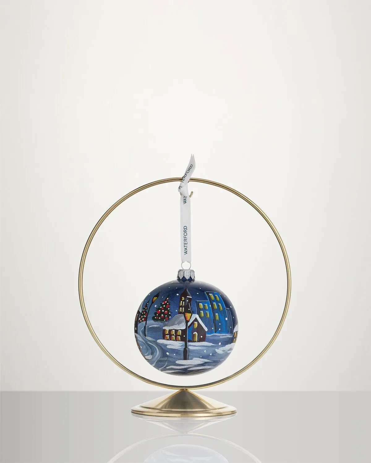 Waterford ornamentstander guld metal julepynt