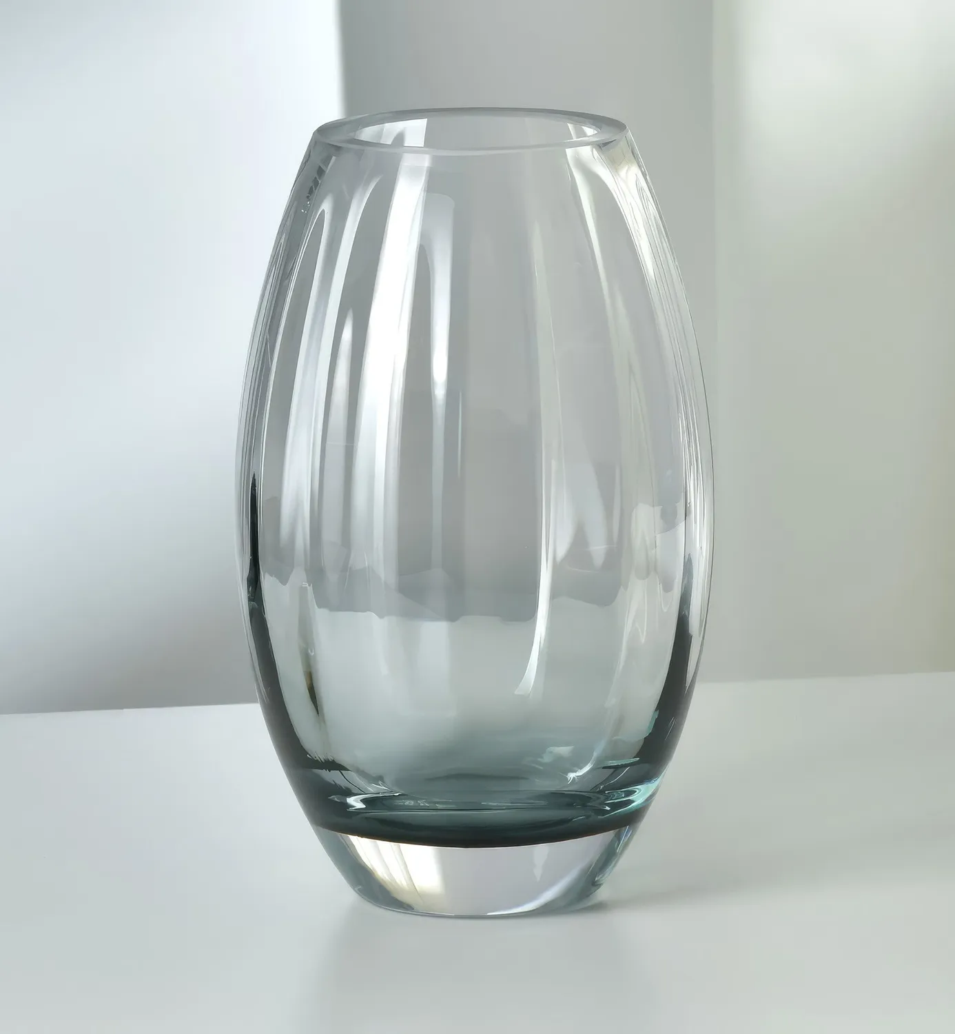 Krosno Gemstone vase 23,5 cm aquamarin krystal