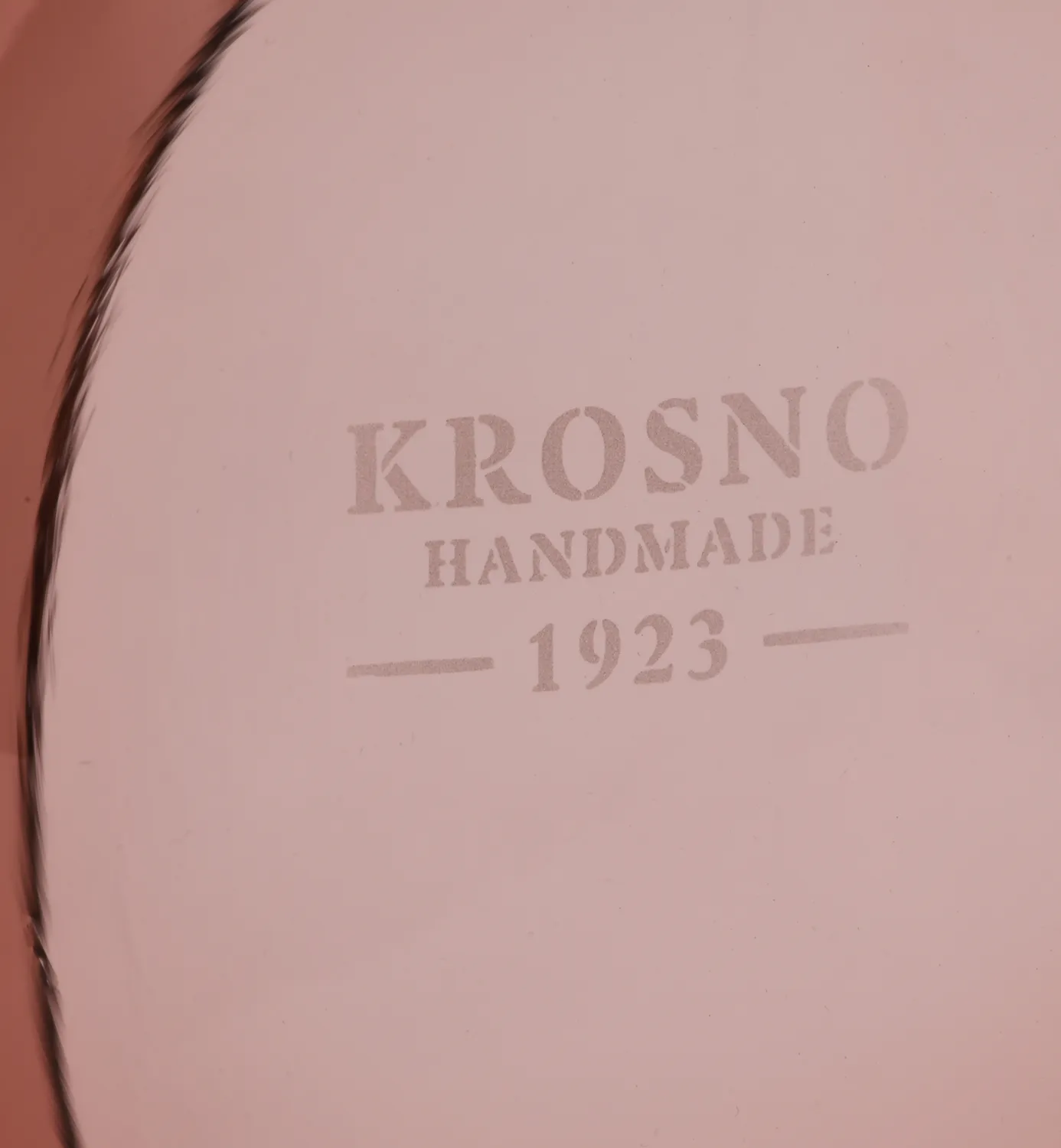 Krosno Flow serveringsskål 20 cm bordeaux krystal
