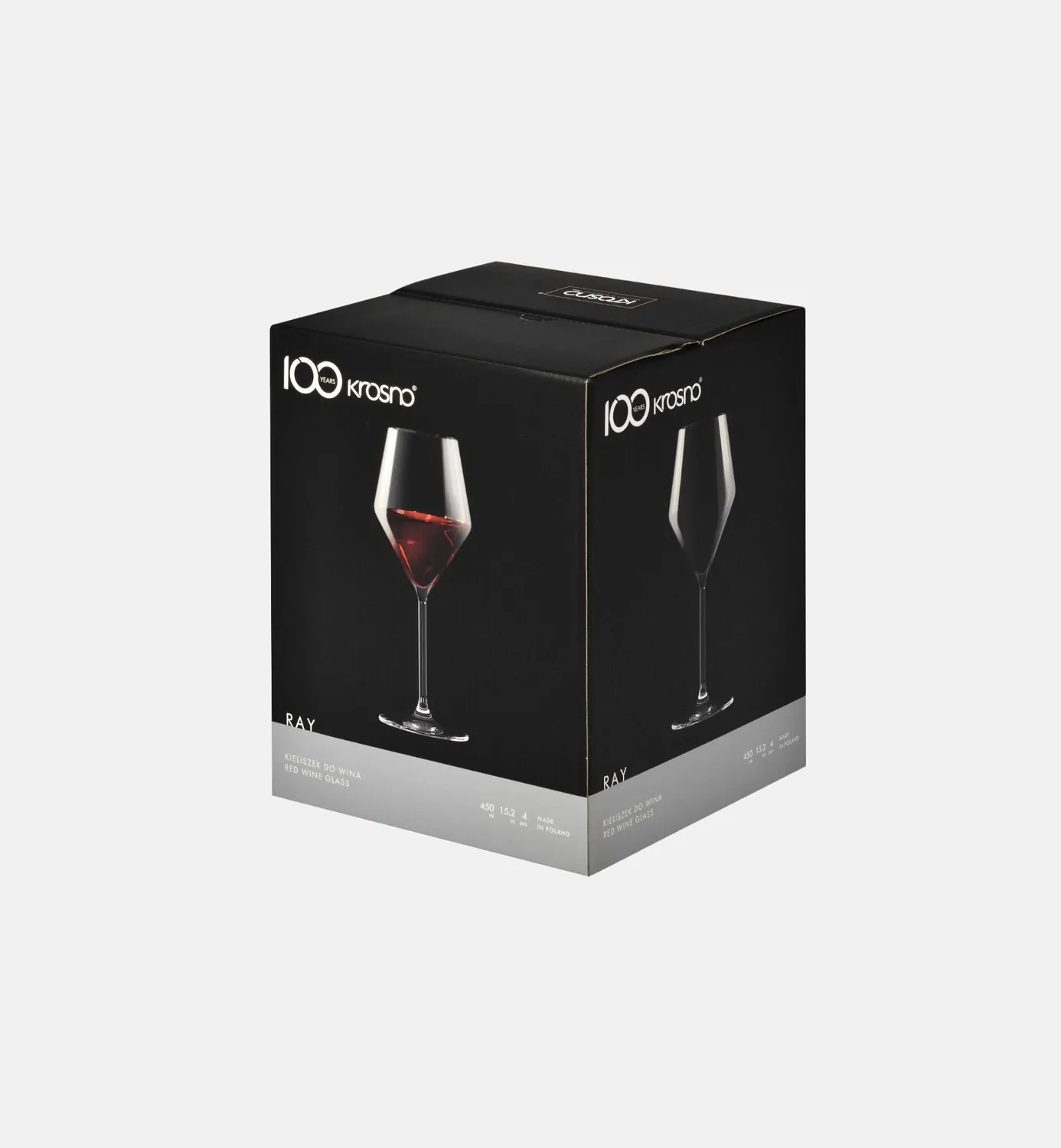 Krosno Ray rødvinglas 450 ml krystal