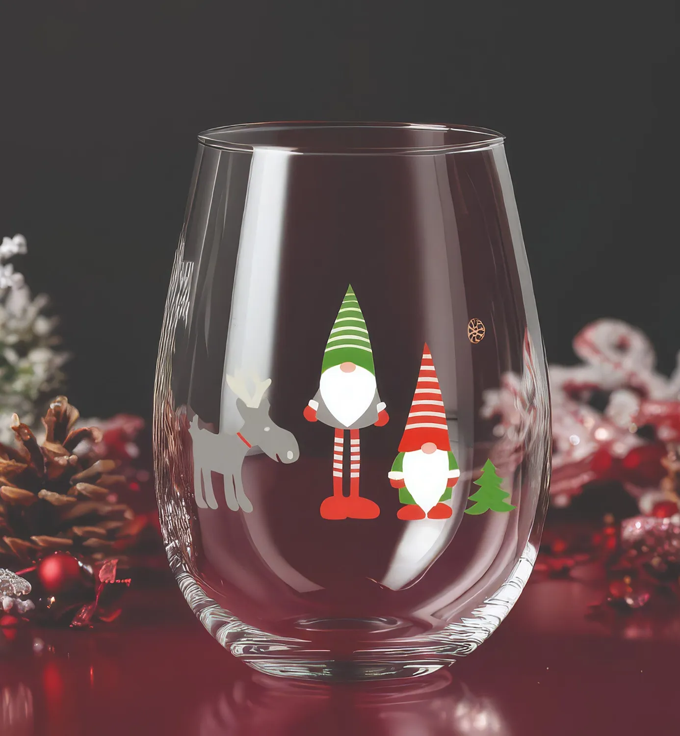 Krosno Christmas vandglas 550 ml nisser