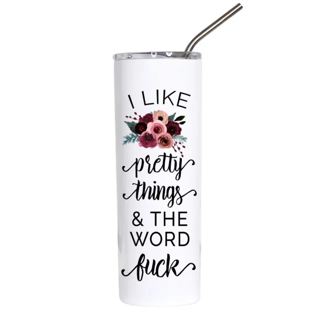 Mugsby I Like Pretty Things rejsekrus 591 ml blomst