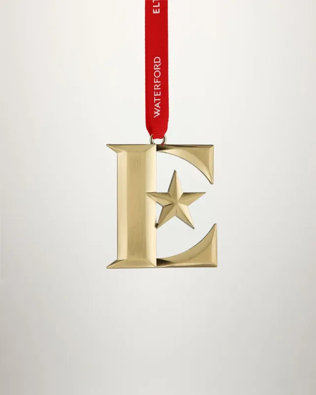 Waterford Elton John E Icon juleornament guld