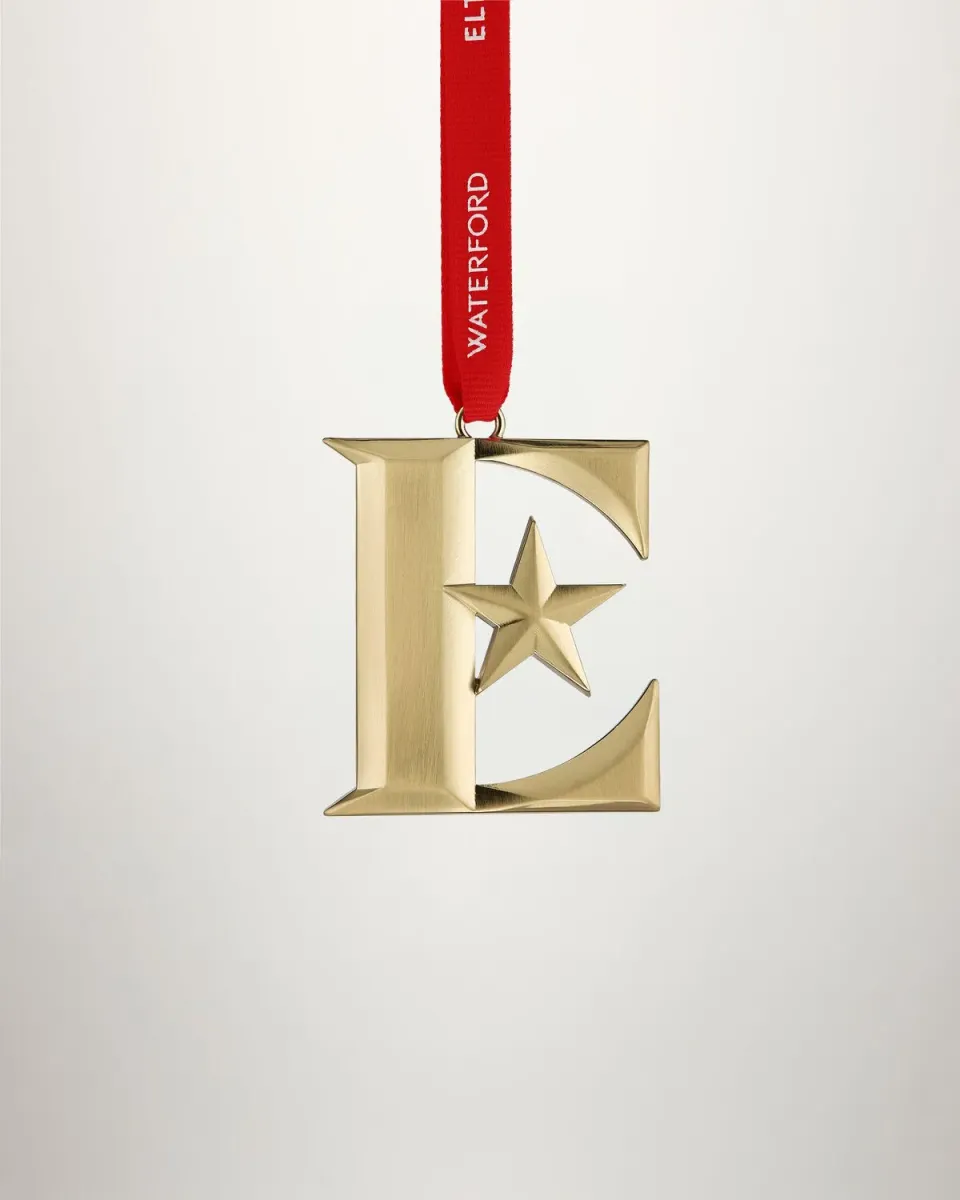 Waterford Elton John E Icon juleornament guld