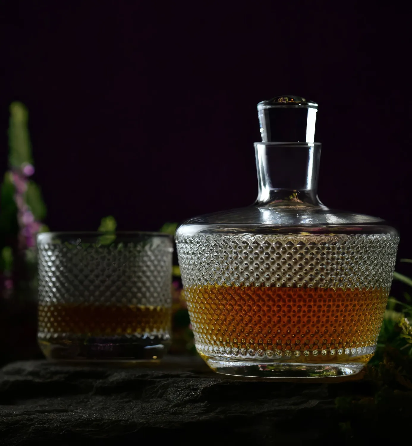 Krosno Scotland whisky sæt karaffel 3 dele