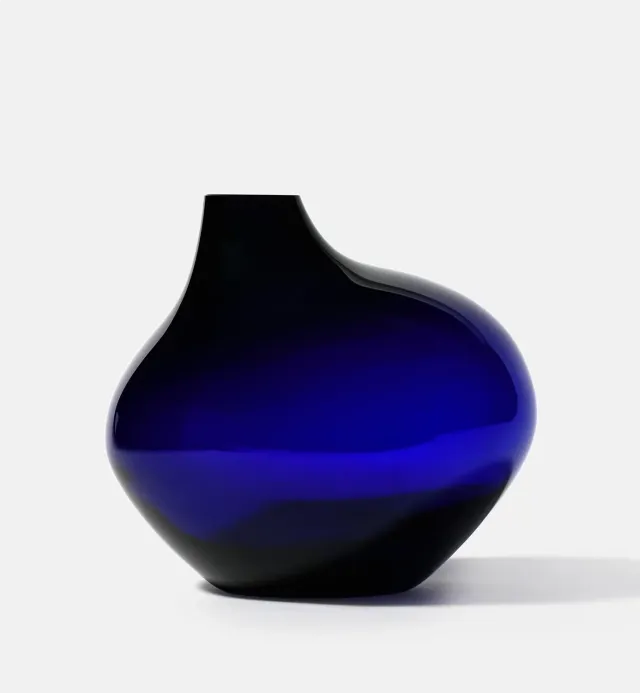 Krosno Pebble 2017 vase 20 cm koboltblå