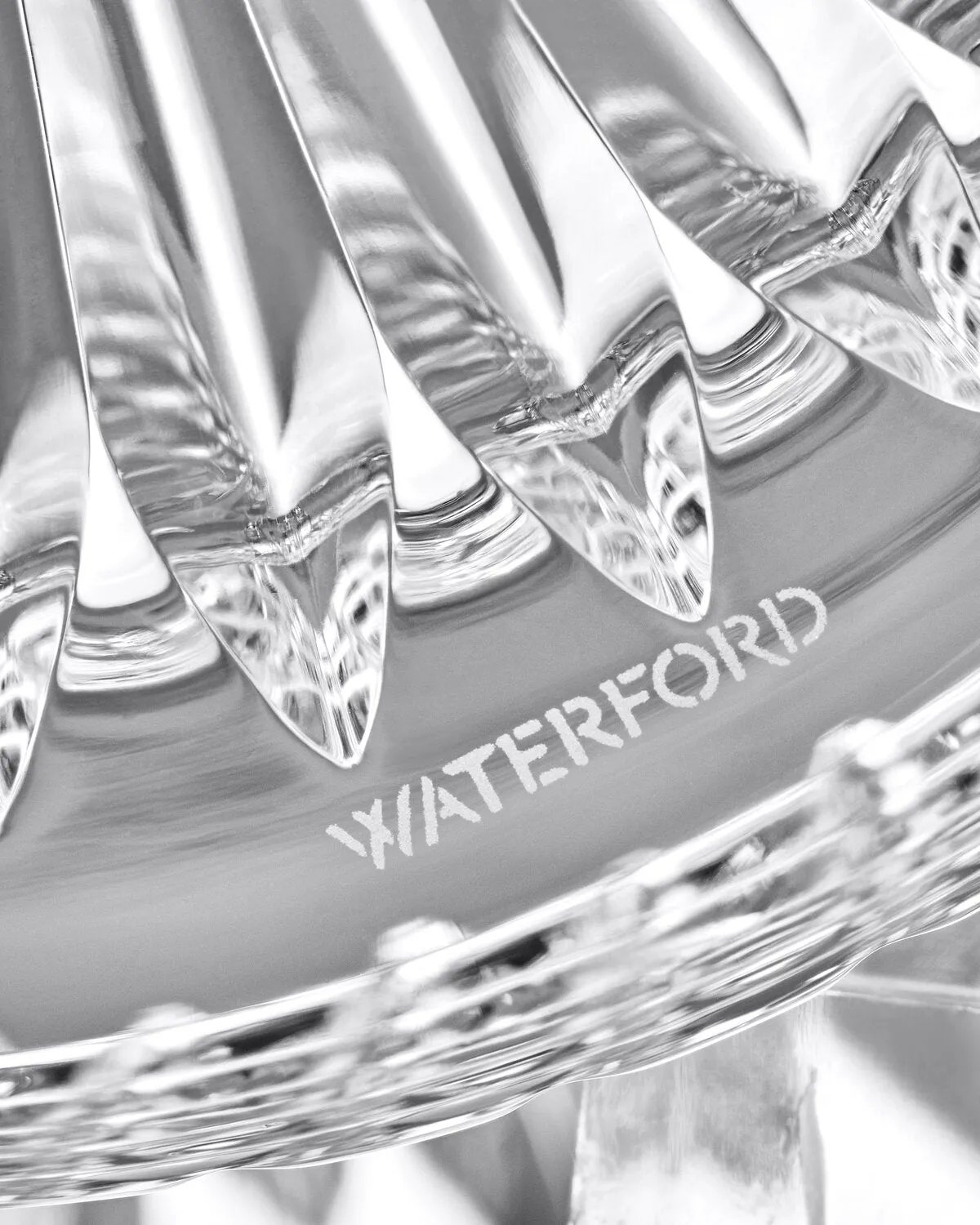 Waterford Lismore Diamond isspand med tang krystal